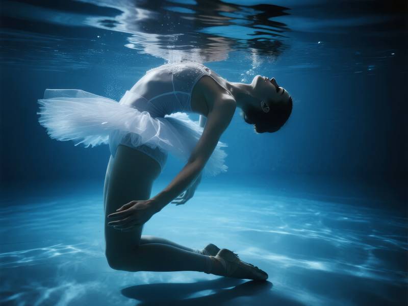 水下芭蕾舞者图片
