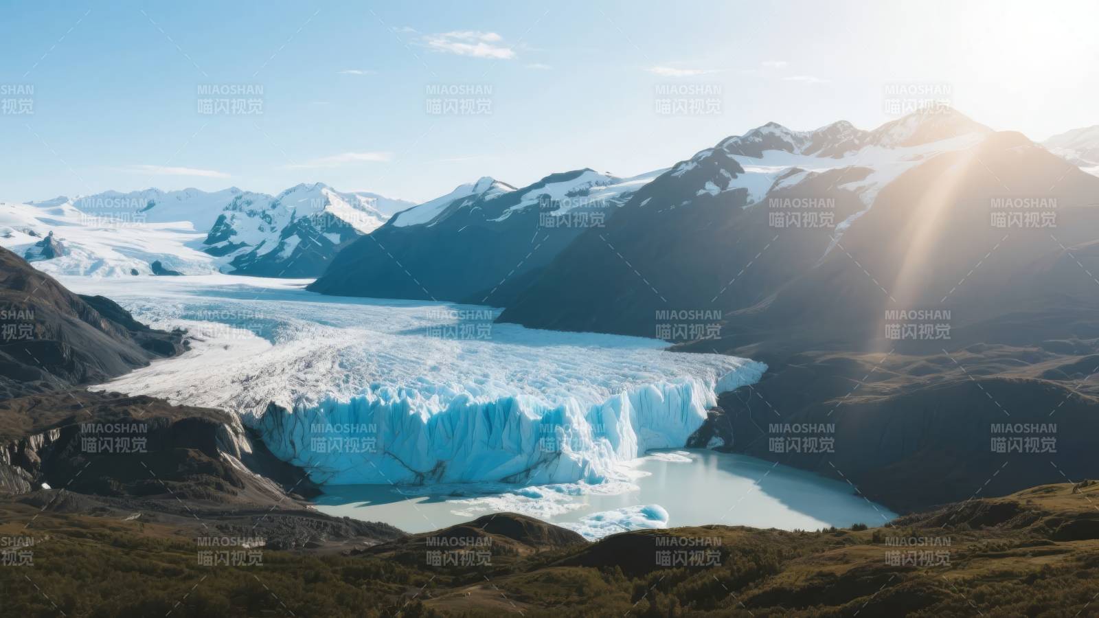 冰川雪山风光图片