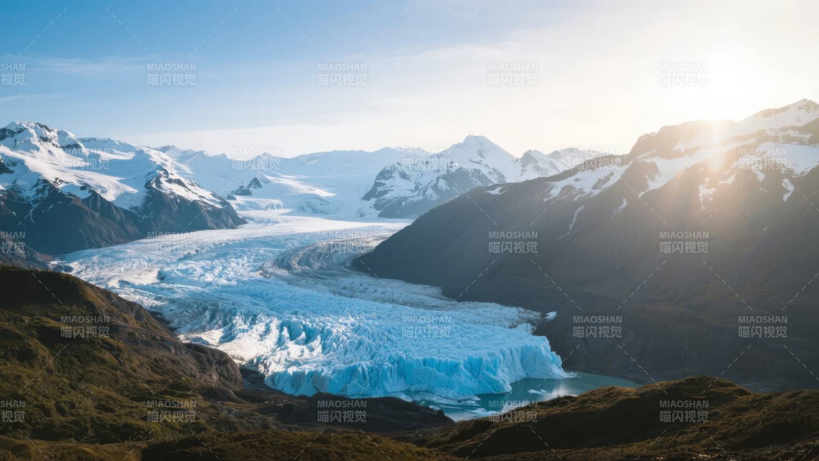 冰川雪山风光图片