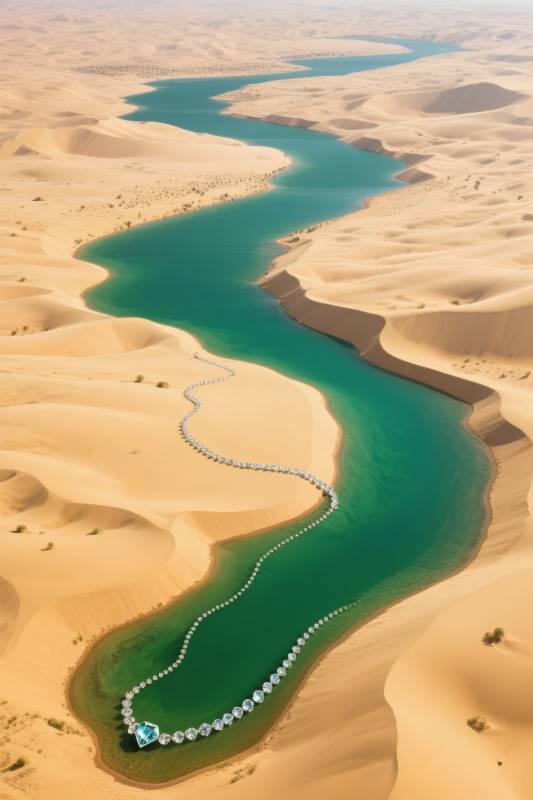 沙漠绿洲项链图片