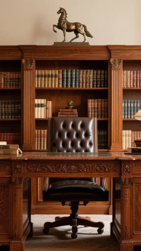 古典书房雅致一角图片