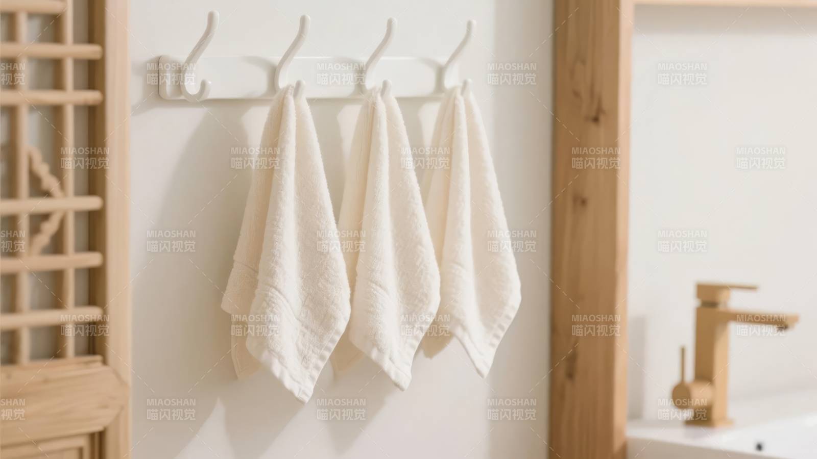 简约毛巾架挂巾图片