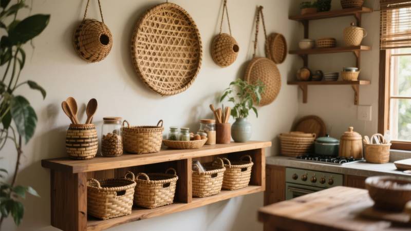 温馨厨房收纳布置图片