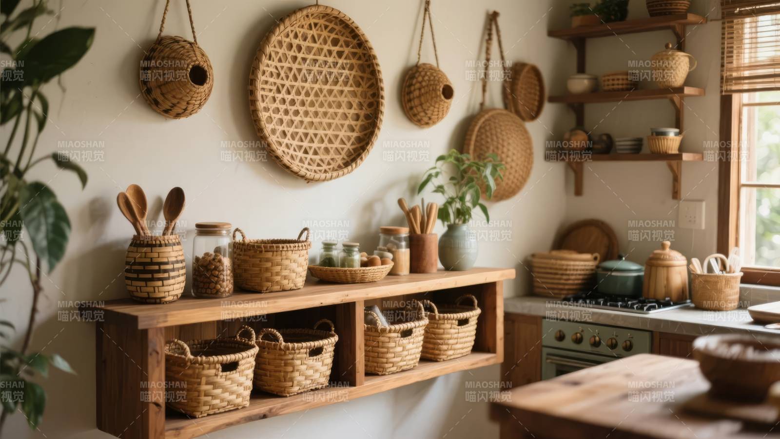 温馨厨房收纳布置图片