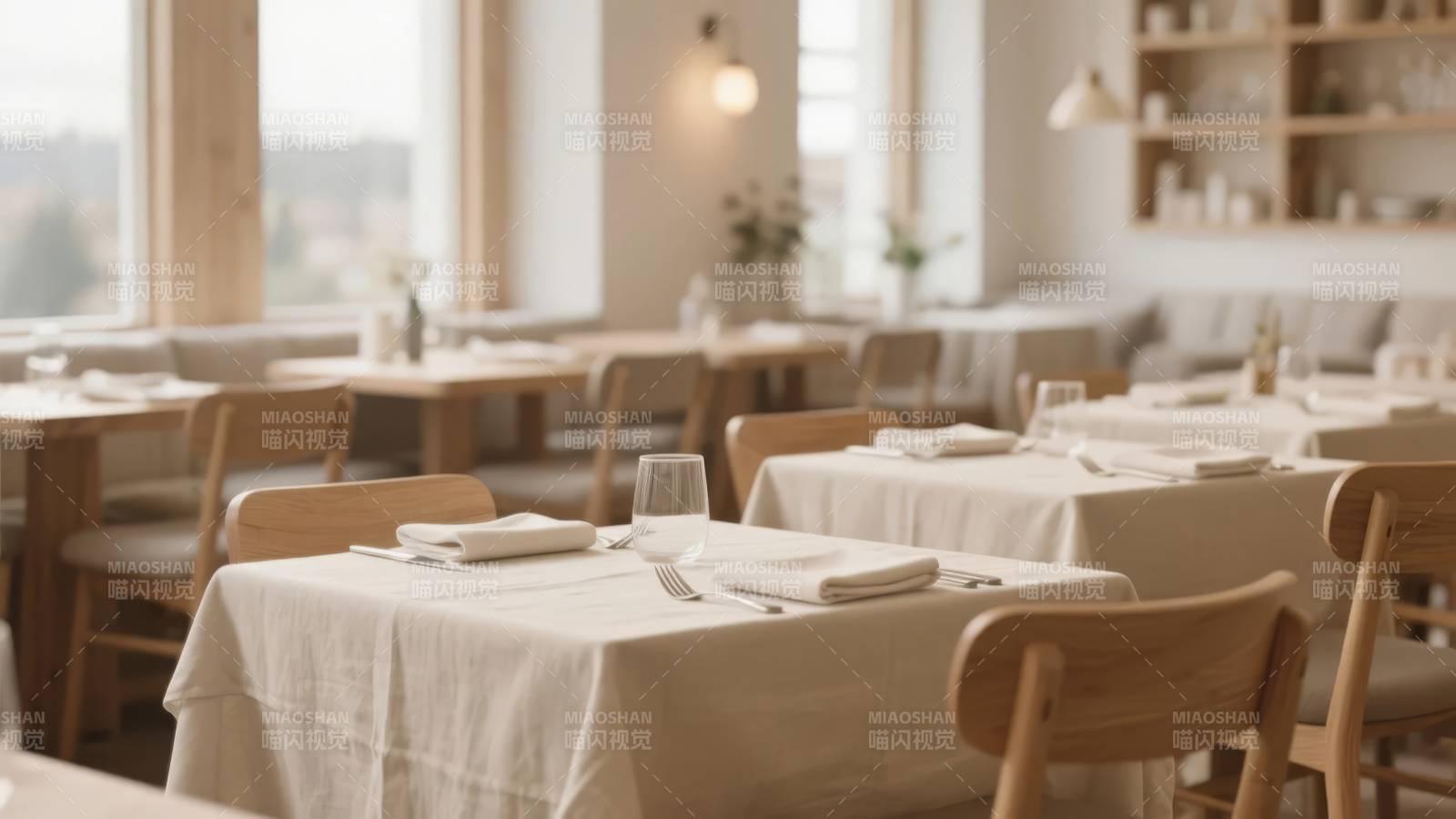 温馨餐厅静谧一角图片