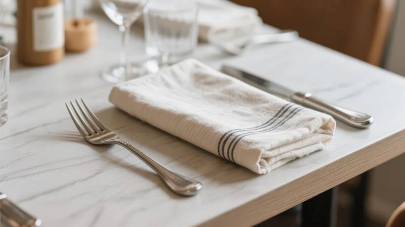 简约餐桌布置图片