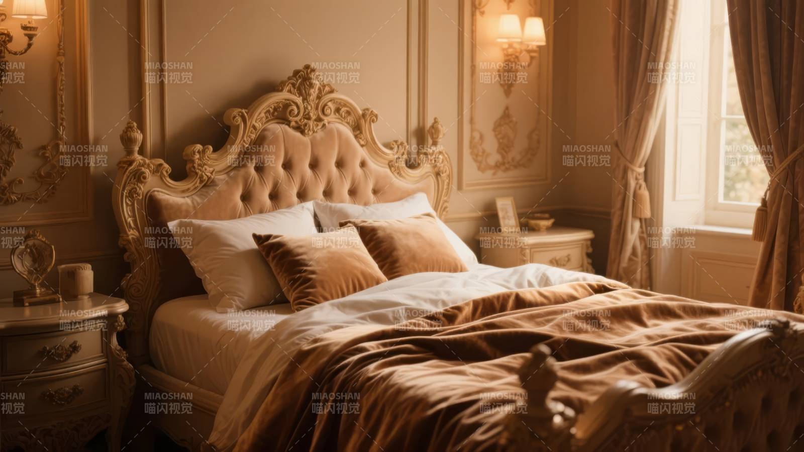 奢华卧室静谧时光图片