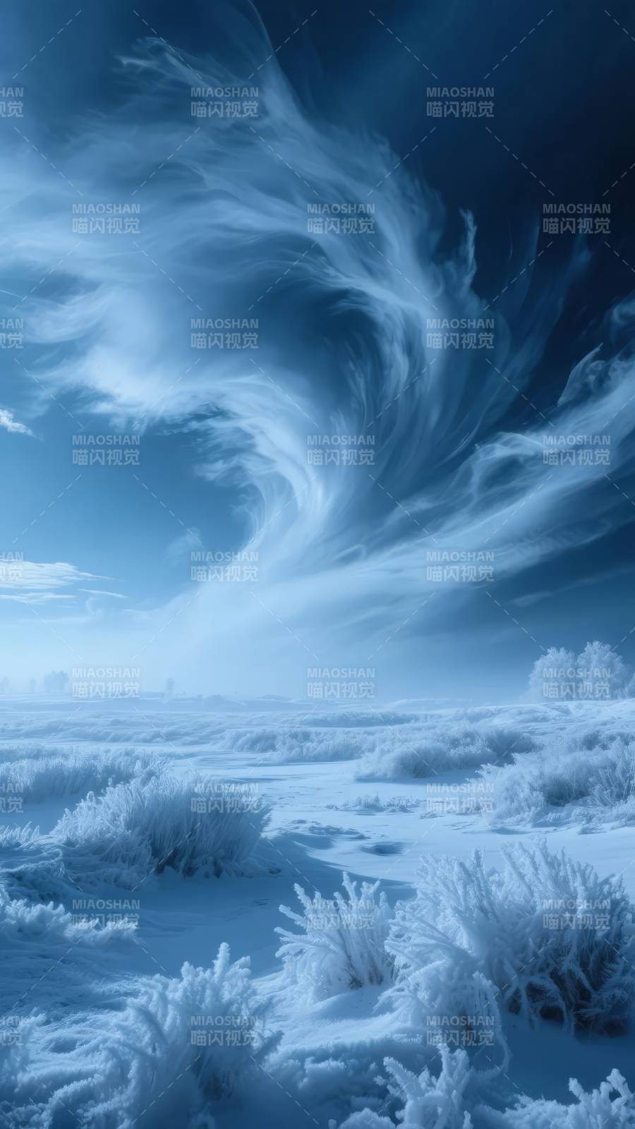 雪原风暴图片