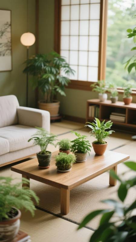 绿意盎然的客厅图片