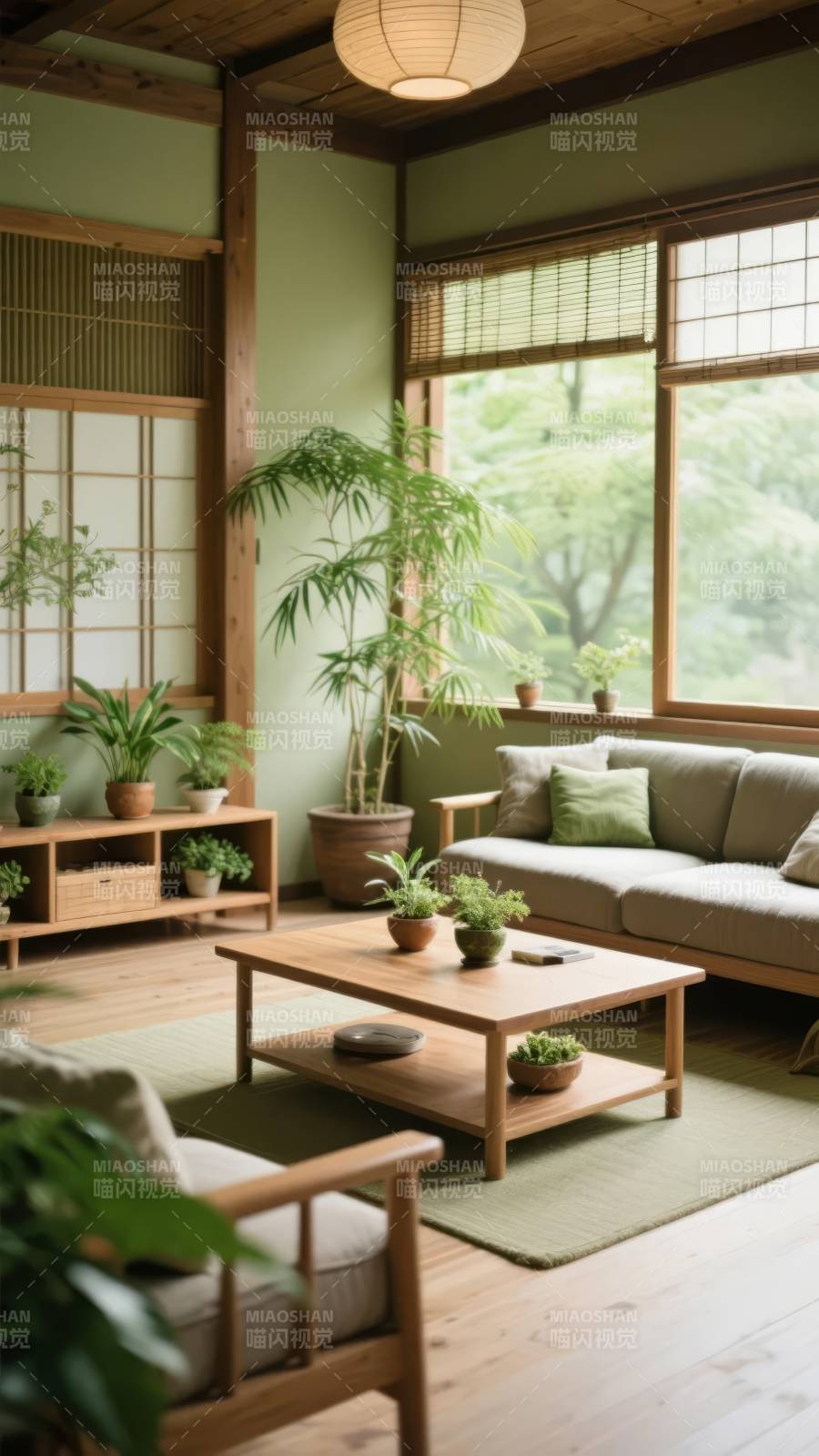 日式禅意客厅图片