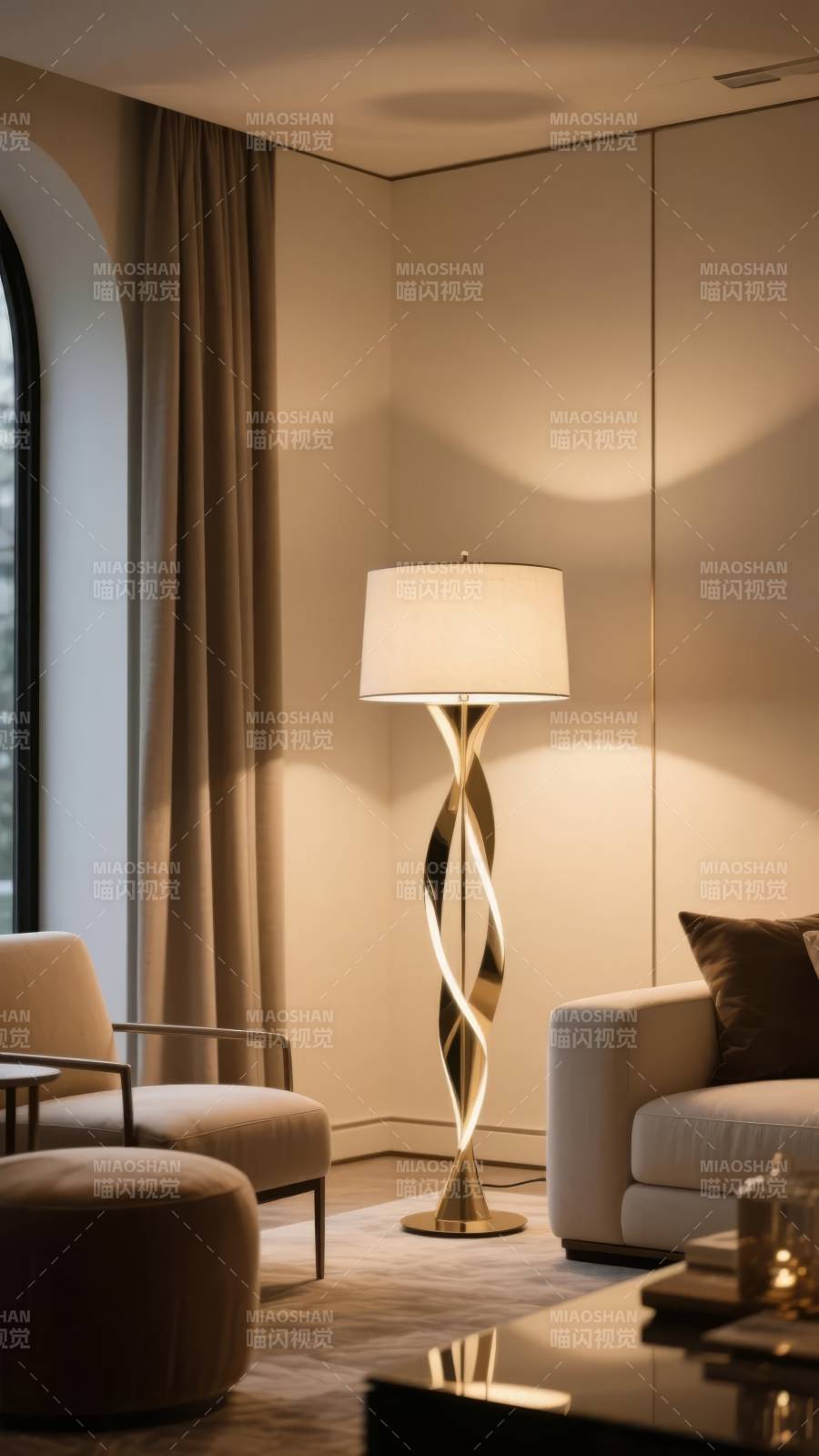 现代客厅灯饰设计图片