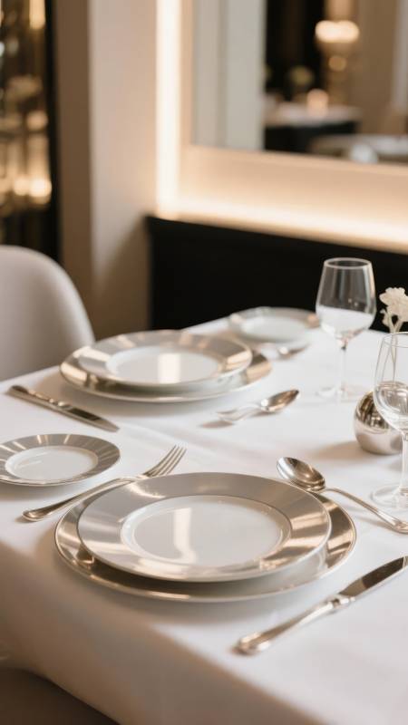 优雅餐桌布置图片