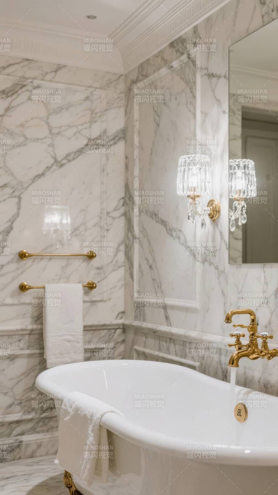 奢华大理石浴室图片