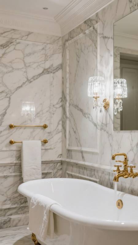 奢华大理石浴室图片