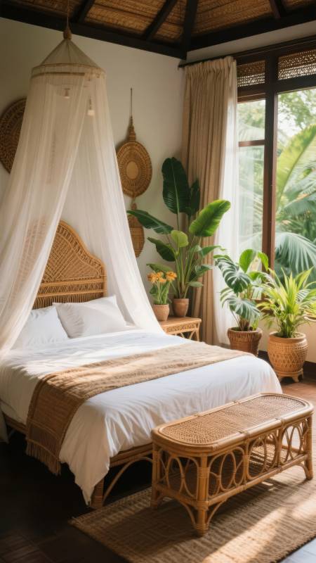 热带风情卧室图片