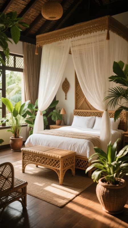 热带风情卧室图片