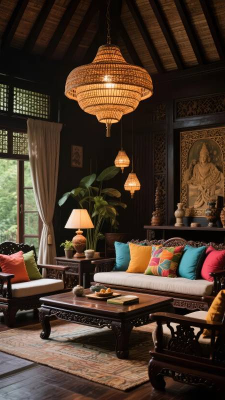 东南亚风情客厅图片