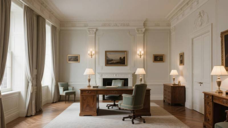 典雅书房静谧时光图片