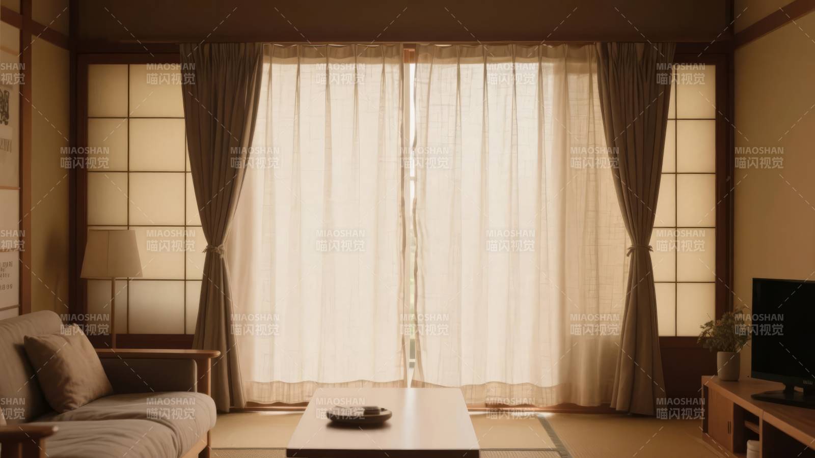 日式客厅静谧风图片