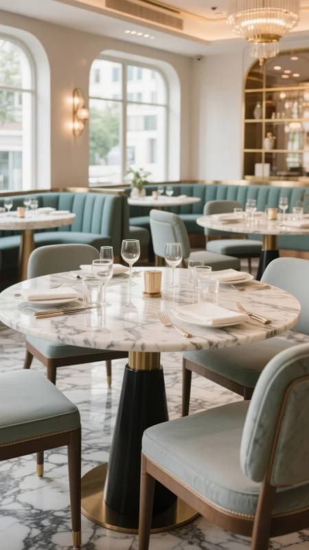 优雅餐厅静谧一角图片