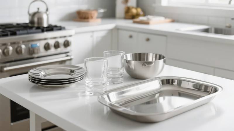 厨房餐具摆设图片