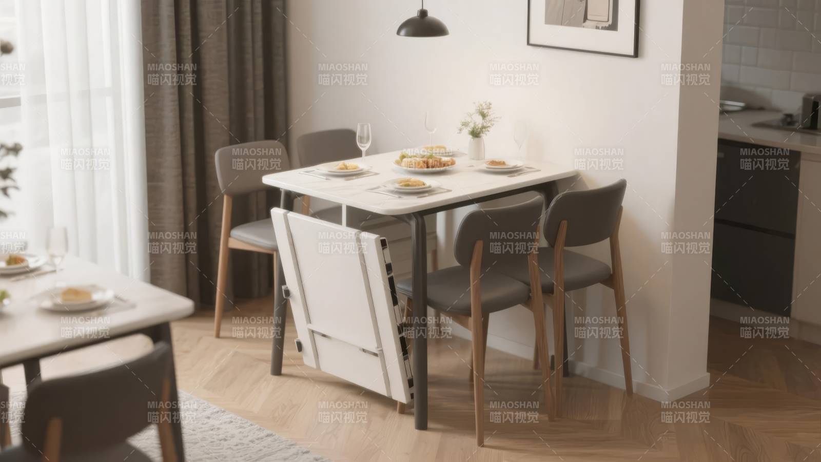 简约餐桌椅组合图片