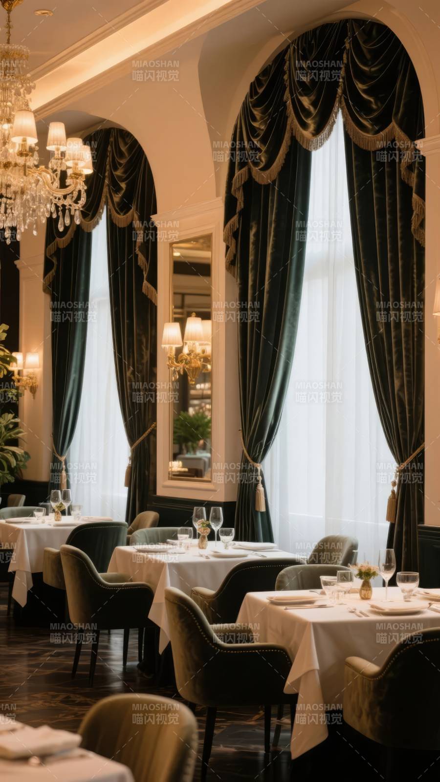 奢华餐厅内景图片
