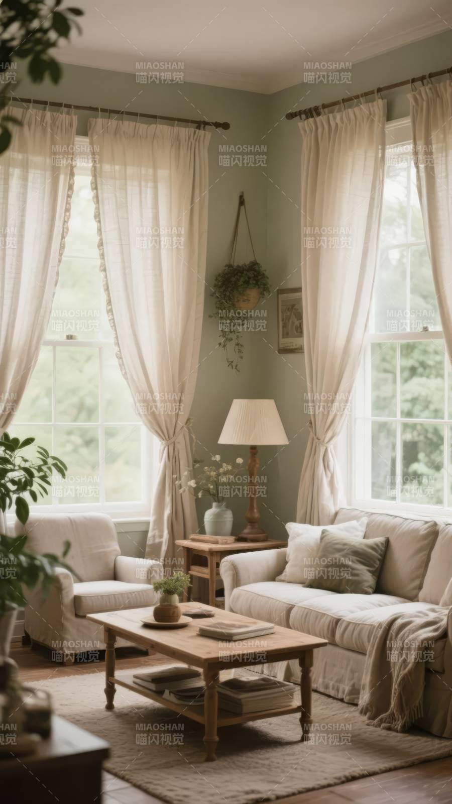 温馨客厅一角图片