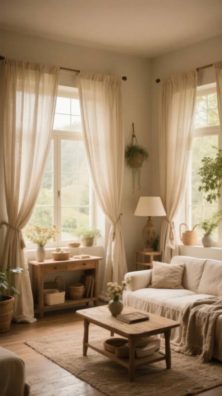 温馨田园客厅图片