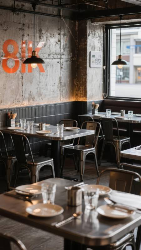 K餐厅工业风用餐区图片