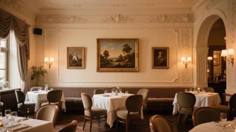 典雅餐厅内部景致图片