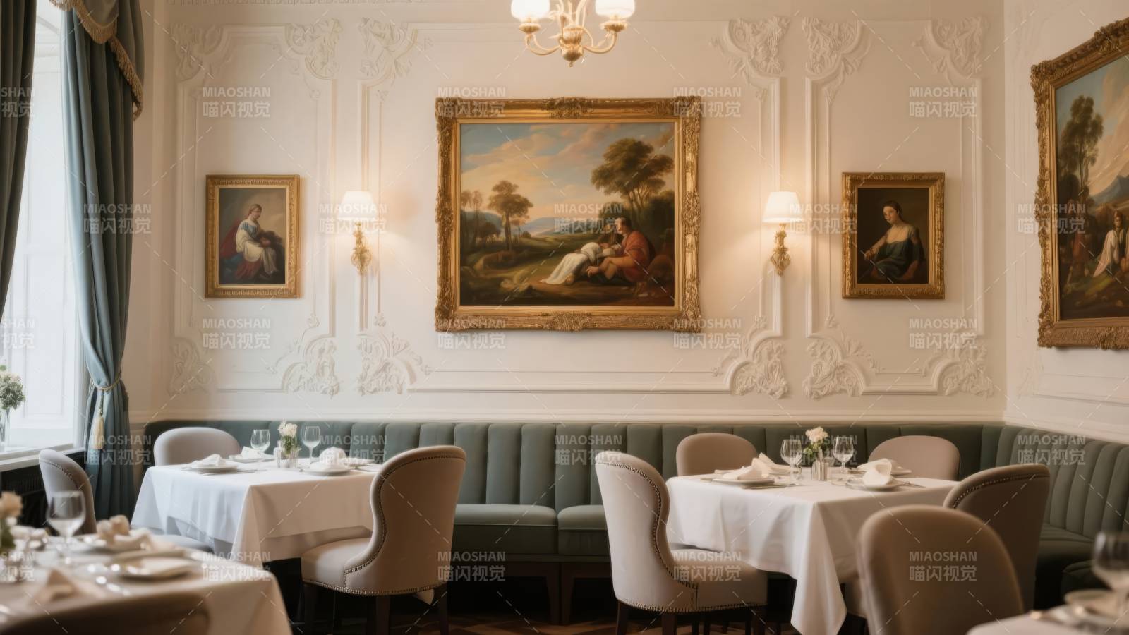 典雅餐厅静谧一隅图片