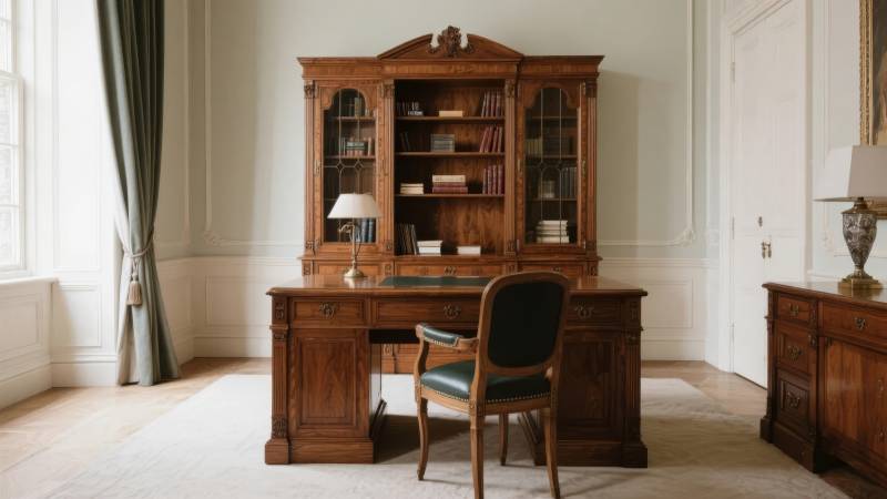 古典书房一角图片