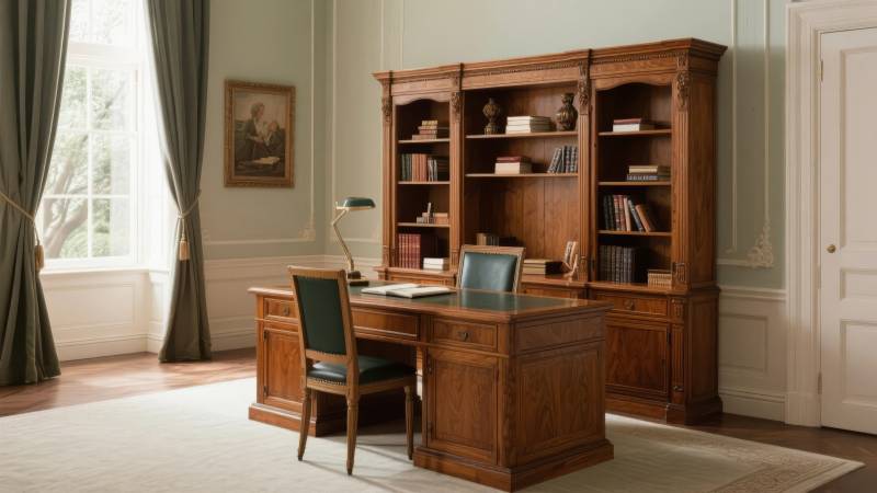 古典书房家具陈列图片