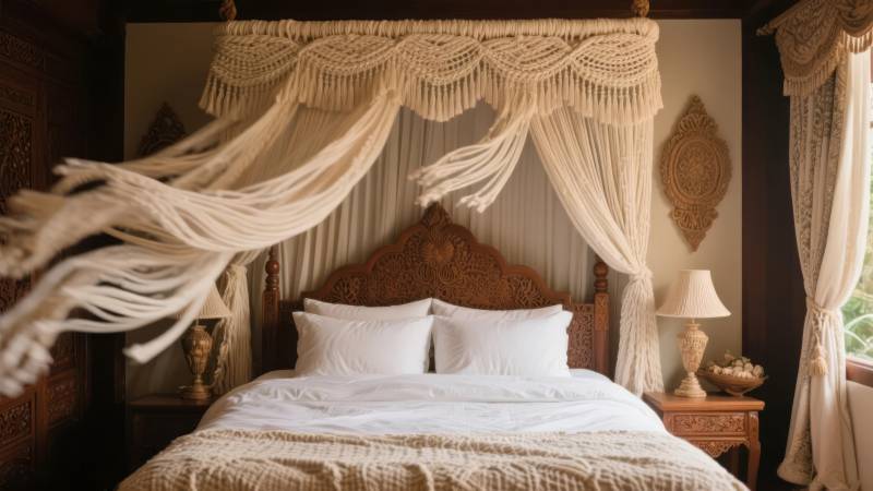 浪漫卧室 帷幔轻舞图片