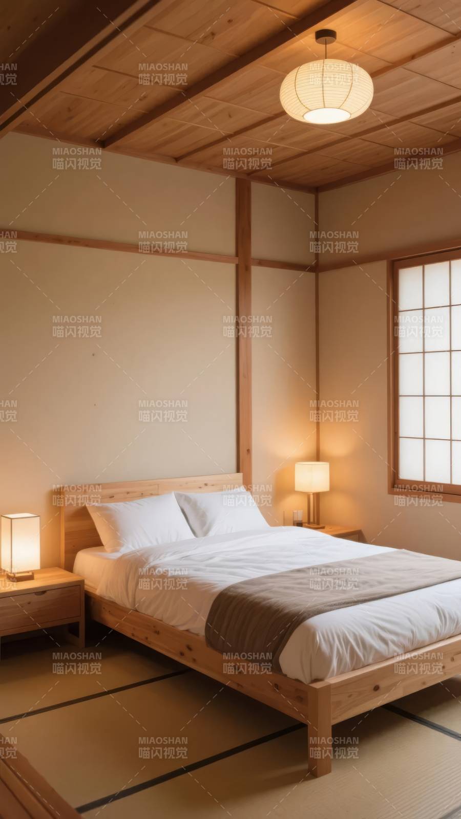 日式简约卧室图片