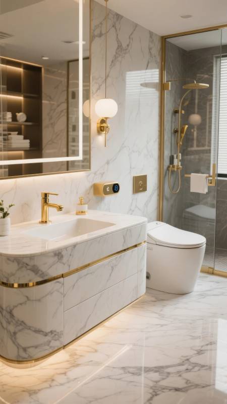 奢华大理石浴室图片