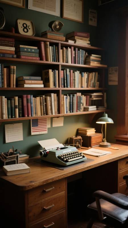 书桌上的时光图片