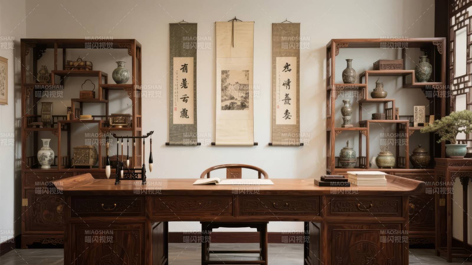 古典书房雅韵图片