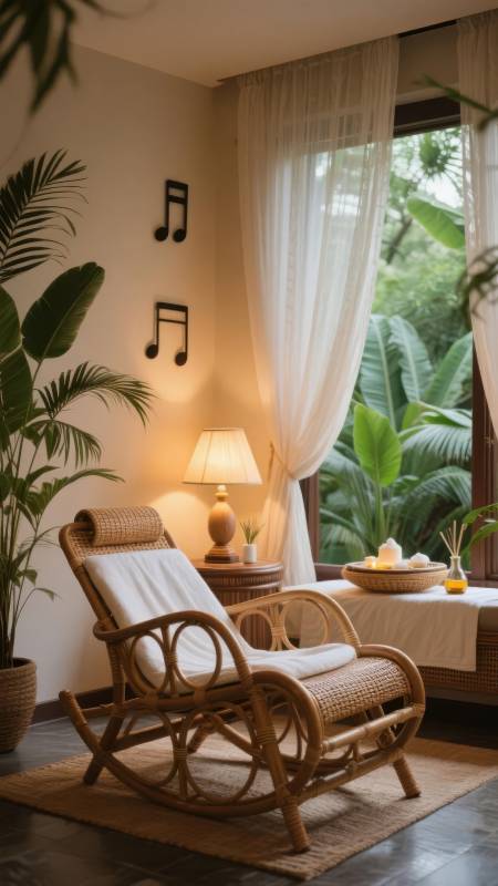 热带风情休闲角图片