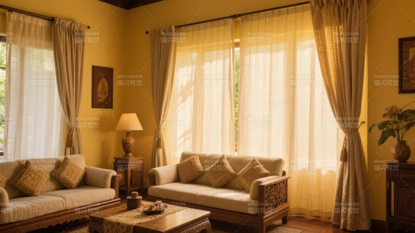 温馨客厅布置图片