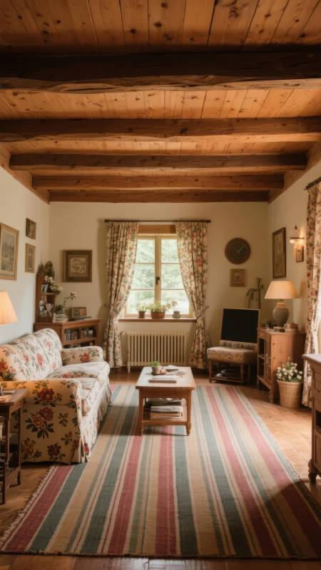 温馨木屋客厅图片