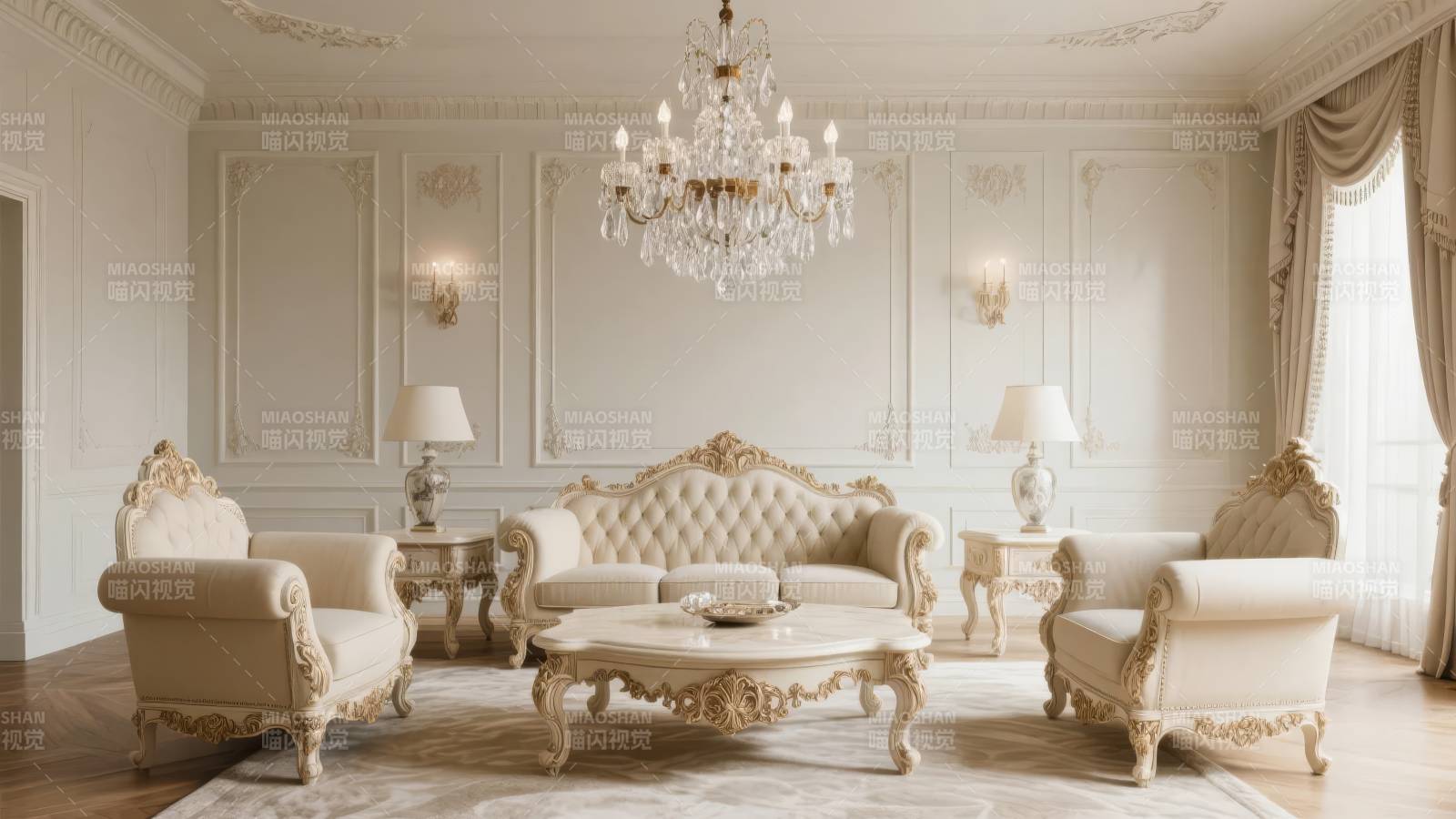 欧式奢华客厅图片