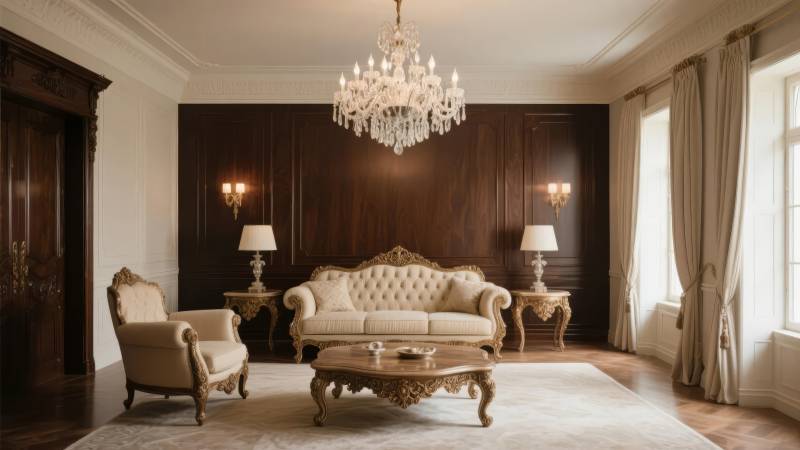 奢华古典客厅图片