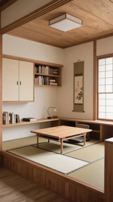 日式榻榻米书房图片