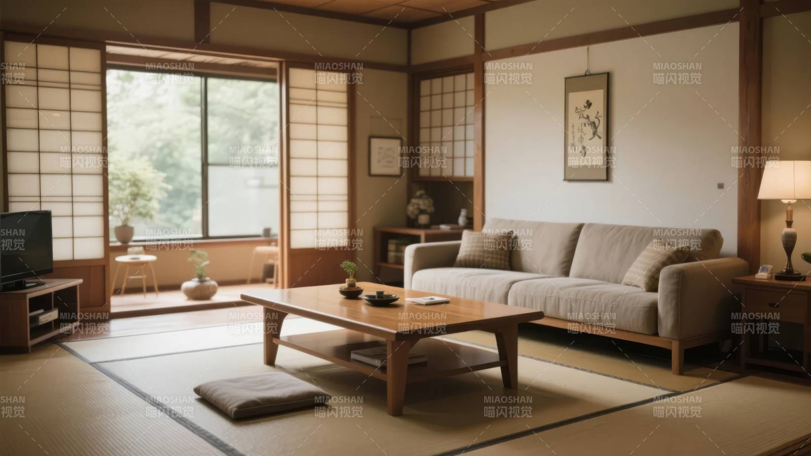 日式客厅静谧雅致图片