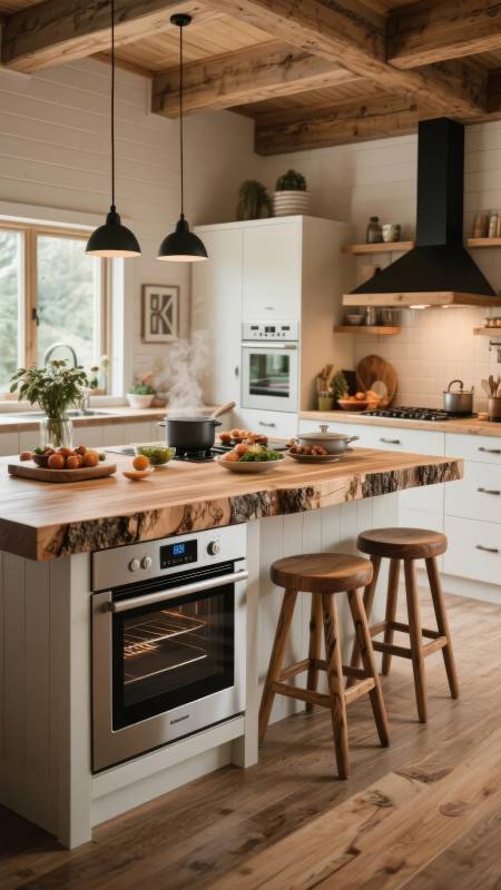 温馨木屋厨房图片