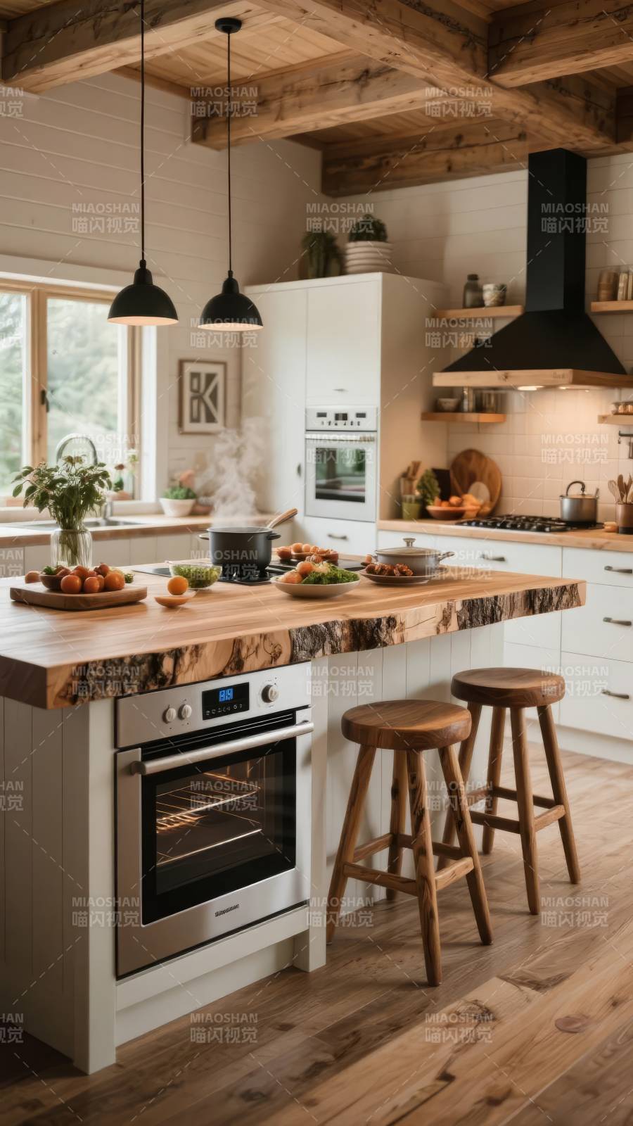温馨木屋厨房图片