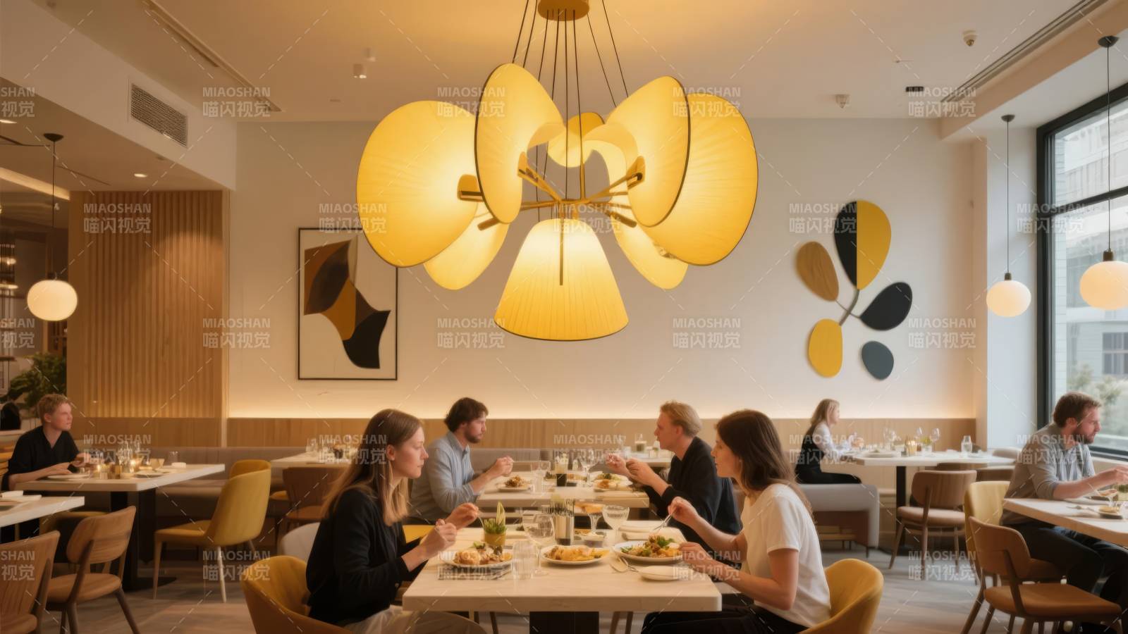 温馨餐厅聚餐时光图片