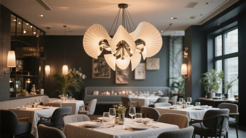 优雅餐厅内部景象图片